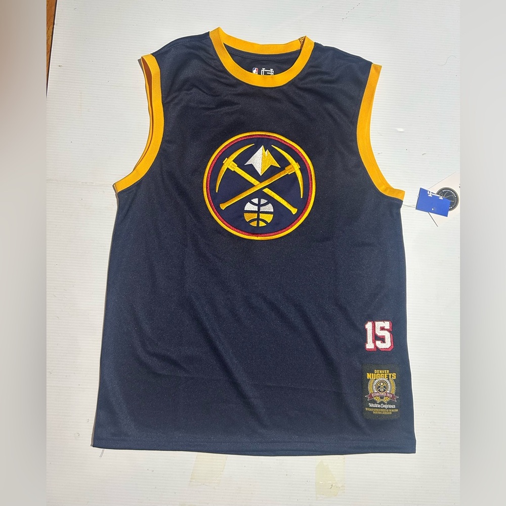 NBA Nikola Jokić #15 Denver Nuggets basketball jersey, Men Size Medium,
